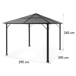 Pantheon Solid Sky Ambient Solar Pavillon Mit Grauem Dach 3x3m Polycarbonat Aluminium -Einrichtungsgeschäft 10035899 yy 0009 logo