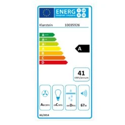 Mariana Neo 60 Flachschirmhaube 60cm 640 M³/h Abluft LED -Einrichtungsgeschäft 10035926 energy label