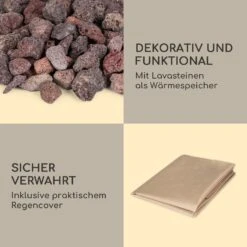 Crete Gas-Feuerstelle 13 KW Flüssiggas Edelstahl -Einrichtungsgeschäft 10035932 de 0007 logo