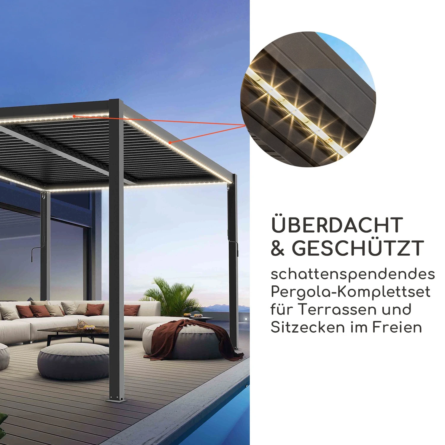 Pantheon Climax Ambient 3x3 M 4 Eckpfosten Bioklimatisches Dach 4 Pantheon Climax Ambient 3x3 M 4 Eckpfosten Bioklimatisches Dach – Bild 2