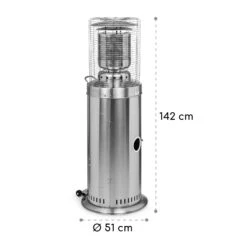 Heatwave Gasheizstrahler 10 KW (728 G/h) Bodenrollen Schutzcover Piezozündung -Einrichtungsgeschäft 10035957 yy 0008 logo