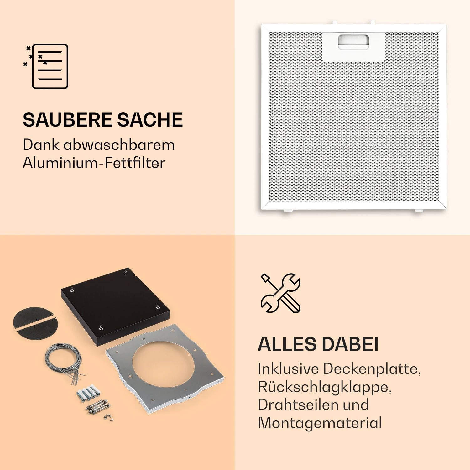 Kronleuchter Inselabzugshaube 596m³/h LED-Panel EEK A 6 Kronleuchter Inselabzugshaube 596m³/h LED-Panel EEK A – Bild 4