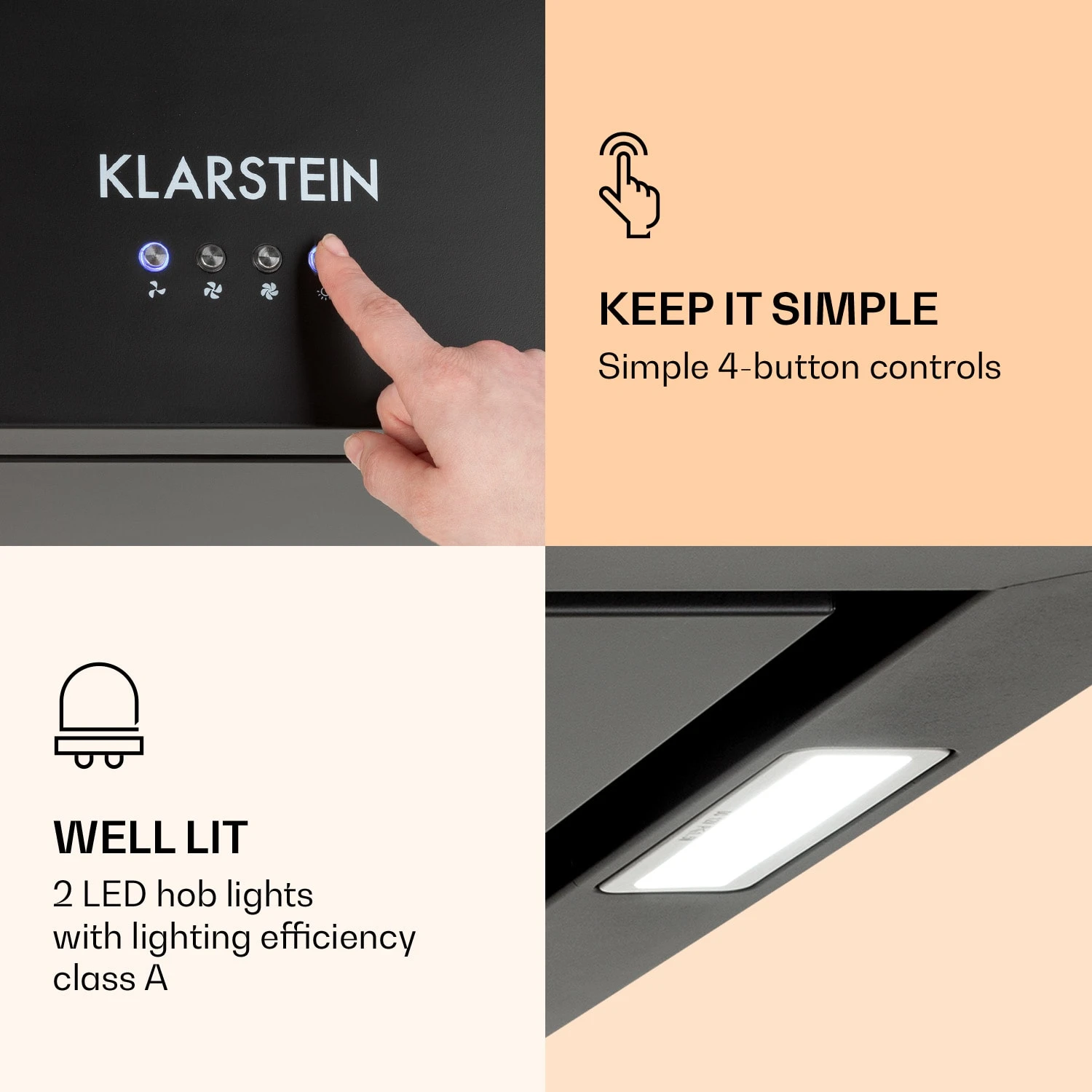 Kronleuchter Inselabzugshaube 596m³/h LED-Panel EEK A 5 Kronleuchter Inselabzugshaube 596m³/h LED-Panel EEK A – Bild 3