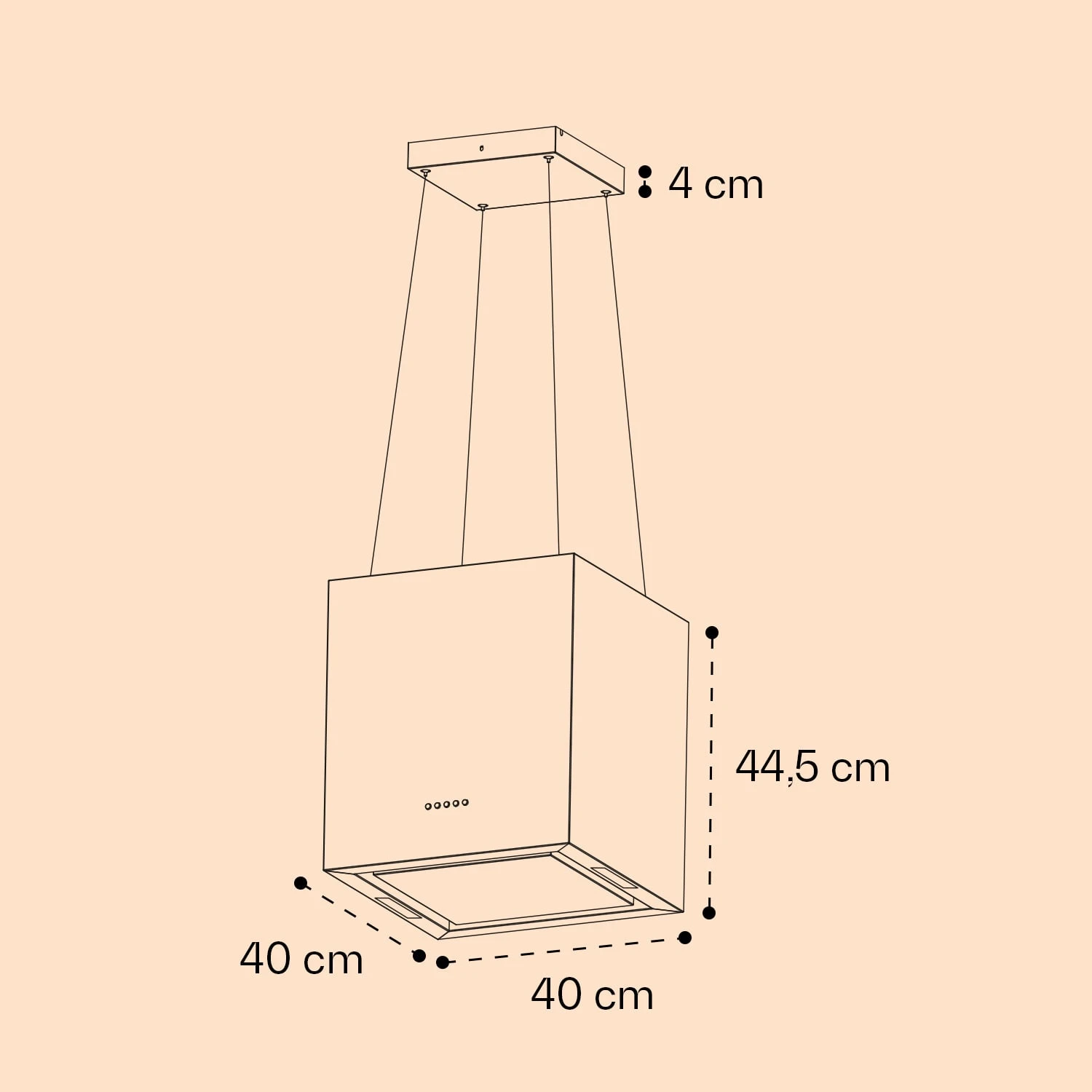 Kronleuchter Inselabzugshaube 596m³/h LED-Panel EEK A 9 Kronleuchter Inselabzugshaube 596m³/h LED-Panel EEK A – Bild 7