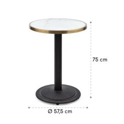 Patras Jewel Marmor-Tisch Jugendstil Ø: 57,5 Cm H: 75 Cm Gusseiserner Standfuß -Einrichtungsgeschäft 10035982 yy 0008 logo