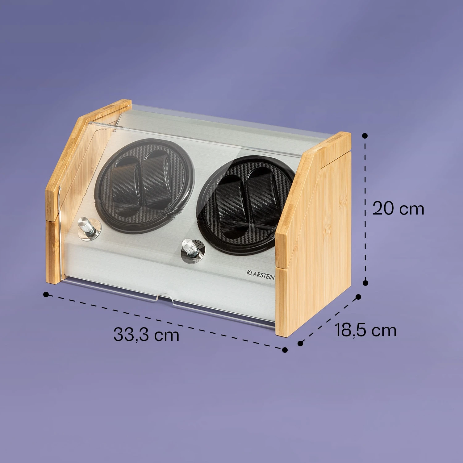 Garonne 4 Uhrenbeweger, 2 Drehteller, 4 Uhren, 3 Geschwindigkeiten, 4 Modi, Bambus 7 Garonne 4 Uhrenbeweger, 2 Drehteller, 4 Uhren, 3 Geschwindigkeiten, 4 Modi, Bambus – Bild 5