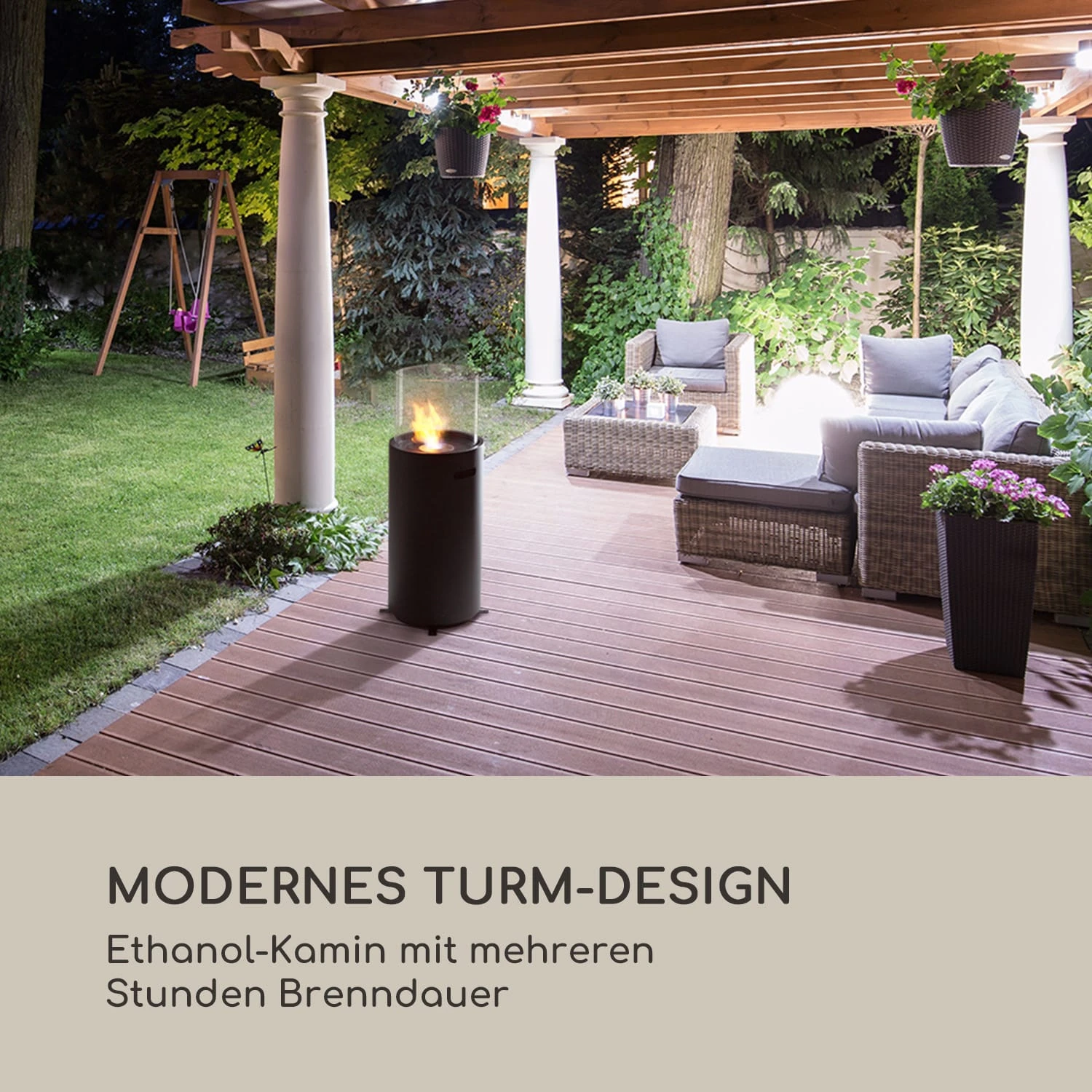 Fiamme Tamburo Ethanol-Kamin Edelstahl-Brenner 0,8Ltr 4-5 H Brenndauer 4 Fiamme Tamburo Ethanol-Kamin Edelstahl-Brenner 0,8Ltr 4-5 H Brenndauer – Bild 2