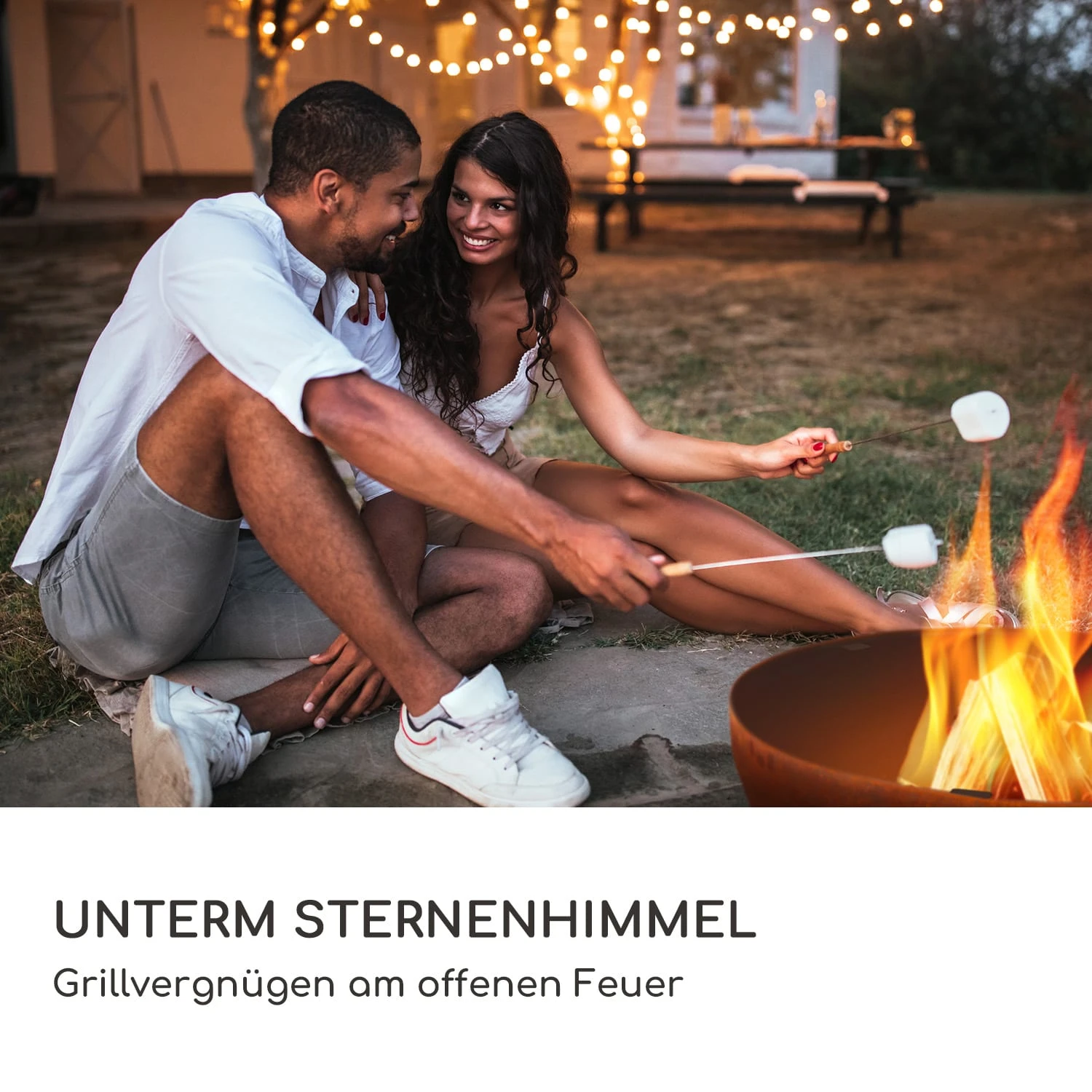 Savage 2.0 Rund Feuerschalen-Grill Ø: 60 Cm Stabiler Sockel Holzlager 4 Savage 2.0 Rund Feuerschalen-Grill Ø: 60 Cm Stabiler Sockel Holzlager – Bild 2