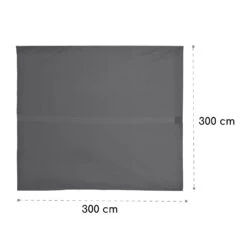 Pantheon Cortina Pergola Ersatzdach 200 G/m² Polyester-Tuch 3x3 M Inkl. Seilzug -Einrichtungsgeschäft 10036113 yy 0009 dimensions