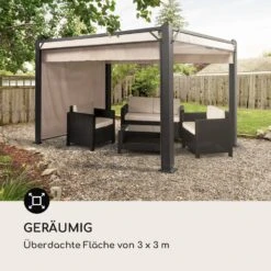 Pantheon Cortina Pergola Ersatzseitenwand Set: 4 Wände 200 G/m² Polyester-Tuch 3x3m -Einrichtungsgeschäft 10036116 de 0004 logo