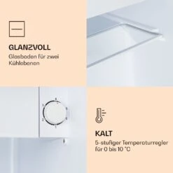 CoolArt 45L Mini-Kühlschrank EEK F Gefrierfach 1,5l Designtür -Einrichtungsgeschäft 10036181 de 0005 logo