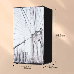CoolArt 79L Kühl-Gefrier-Kombination EEK F Gefrierfach 9l Designtür -Einrichtungsgeschäft 10036184 yy 0006 logo