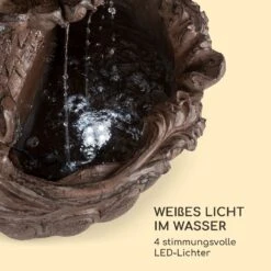 Löwenstein Wandbrunnen 2W Solar-Pumpe Polyresin 4 Weiße LED 5m Kabel -Einrichtungsgeschäft 10036333 de 0004 logo