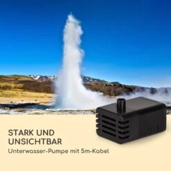Löwenstein Wandbrunnen 2W Solar-Pumpe Polyresin 4 Weiße LED 5m Kabel -Einrichtungsgeschäft 10036333 de 0007 logo