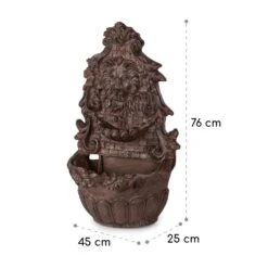 Löwenstein Wandbrunnen 2W Solar-Pumpe Polyresin 4 Weiße LED 5m Kabel -Einrichtungsgeschäft 10036333 yy 0008 logo