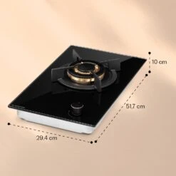 Goldflame Gaskochfeld 1 Wokbrenner Glaskeramik -Einrichtungsgeschäft 10036336 yy 0006 logo