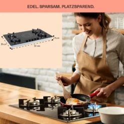 MultiChef 5 Kombi-Gaskochfeld Gas/Glaskeramik 5 Zonen -Einrichtungsgeschäft 10036338 de 0006 usp