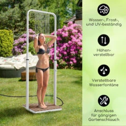 Sumatra Breeze Square Gartendusche WPC Aluminium 70x55cm Eckig -Einrichtungsgeschäft 10036347 de 0002 usp