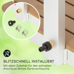 Sumatra Breeze Square Gartendusche WPC Aluminium 70x55cm Eckig -Einrichtungsgeschäft 10036347 de 0005 usp