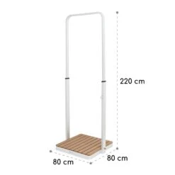 Sumatra Breeze Square Gartendusche WPC Aluminium 70x55cm Eckig -Einrichtungsgeschäft 10036347 yy 0011 dimensions