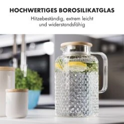 Glaswerk Livenza Wasserkrug 1,5 Liter Borosilikatglas Edelstahlsieb Deckel -Einrichtungsgeschäft 10036358 de 0003 logo