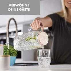 Glaswerk Livenza Wasserkrug 1,5 Liter Borosilikatglas Edelstahlsieb Deckel -Einrichtungsgeschäft 10036358 de 0004 logo