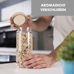 Glaswerk Lovage Vorratsgläser 0,75 1,1 1,5 L 3er Set Borosilikatglas Akazienholzdeckel Silikon -Einrichtungsgeschäft 10036372 de 0003 logo