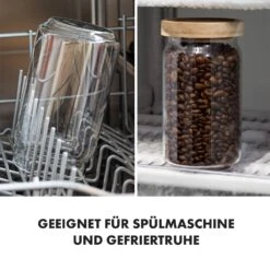 Glaswerk Lovage Vorratsgläser 0,75 1,1 1,5 L 3er Set Borosilikatglas Akazienholzdeckel Silikon -Einrichtungsgeschäft 10036372 de 0006 logo