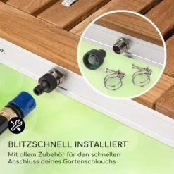 Sumatra Teak Square Gartendusche Aluminium Teakholz Tragegriff 13 Sumatra Teak Square Gartendusche Aluminium Teakholz Tragegriff -Einrichtungsgeschäft 10036438 de 0005 usp