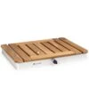 Sumatra Teak Square Gartendusche Aluminium Teakholz Tragegriff -Einrichtungsgeschäft 10036438 yy 0001 titel