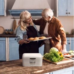 Delaware Brotkasten Metall 30x16x20,5 Cm Klappdeckel Lüftungslöcher -Einrichtungsgeschäft 10037443 yy 0004 logo