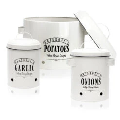 Georgia Vorratsbehälter 3er-Set Emaille-Stahlblech Vintage Rostfrei -Einrichtungsgeschäft 10037447 yy 0003 logo