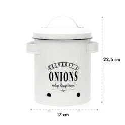 Iowa Zwiebeltopf Emaille-Stahlblech Ca. 17 X 22,5 X 14 Rostfrei -Einrichtungsgeschäft 10037448 yy 0006 logo