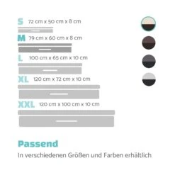 Balu Hundebett Hundekissen | Waschbar | Orthopädisch | Rutschfest | Atmungsaktiver Memory-Schaum | Größe M (79 X 8 X 60 Cm) -Einrichtungsgeschäft 10037560 de 0007 logo