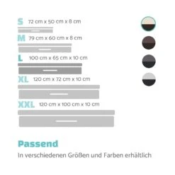 Balu Hundebett Hundekissen | Waschbar | Orthopädisch | Rutschfest | Atmungsaktiver Memory-Schaum | Größe L (100 X 10 X 65 Cm) -Einrichtungsgeschäft 10037561 de 0007 logo