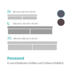 Hundebett Hundematte | Waschbar | Orthopädisch | Rutschfest | Atmungsaktiv | Klappbar Memory-Schaum | Größe L (100 X 10 X 70 Cm) -Einrichtungsgeschäft 10037570 de 0007 logo