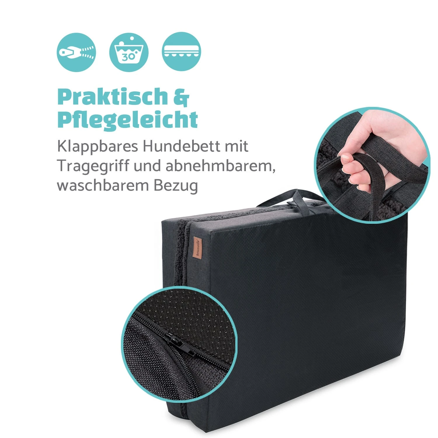 Hundebett Hundematte | Waschbar | Orthopädisch | Rutschfest | Atmungsaktiv | Klappbar Memory-Schaum | Größe XL (120 X 10 X 85 Cm) 7 Hundebett Hundematte | Waschbar | Orthopädisch | Rutschfest | Atmungsaktiv | Klappbar Memory-Schaum | Größe XL (120 X 10 X 85 Cm) – Bild 5