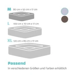 Bruno Hundebett Hundekorb | Waschbar | Orthopädisch | Rutschfest | Atmungsaktiv | Memory-Schaum | Größe M (80 X 17 X 55 Cm) -Einrichtungsgeschäft 10037582 de 0007 logo