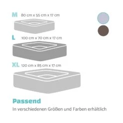 Bruno Hundebett Hundekorb | Waschbar | Orthopädisch | Rutschfest | Atmungsaktiv | Memory-Schaum | Größe L (100 X 17 X 70 Cm) -Einrichtungsgeschäft 10037583 de 0007 logo