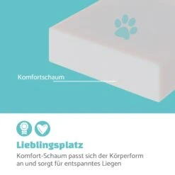 Emma Hundebett Hundekorb | Waschbar | Rutschfest | Atmungsaktiv | Wendematratze | Kissen | Größe M (80 X 20 X 70 Cm) -Einrichtungsgeschäft 10037611 de 0003 logo