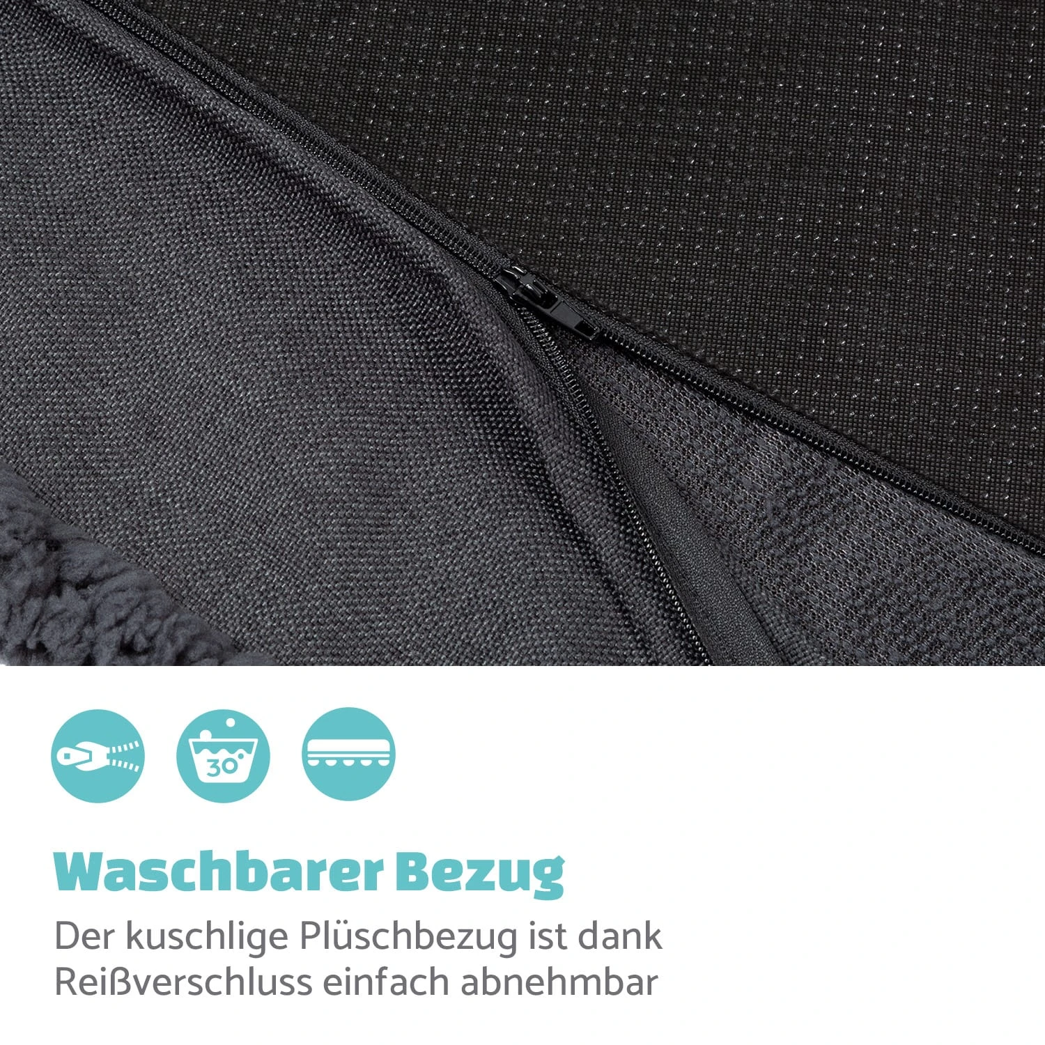 Balu L Hundebett Ersatzbezug Waschbar Rutschfest Atmungsaktiv Größe L 4 Balu L Hundebett Ersatzbezug Waschbar Rutschfest Atmungsaktiv Größe L – Bild 2
