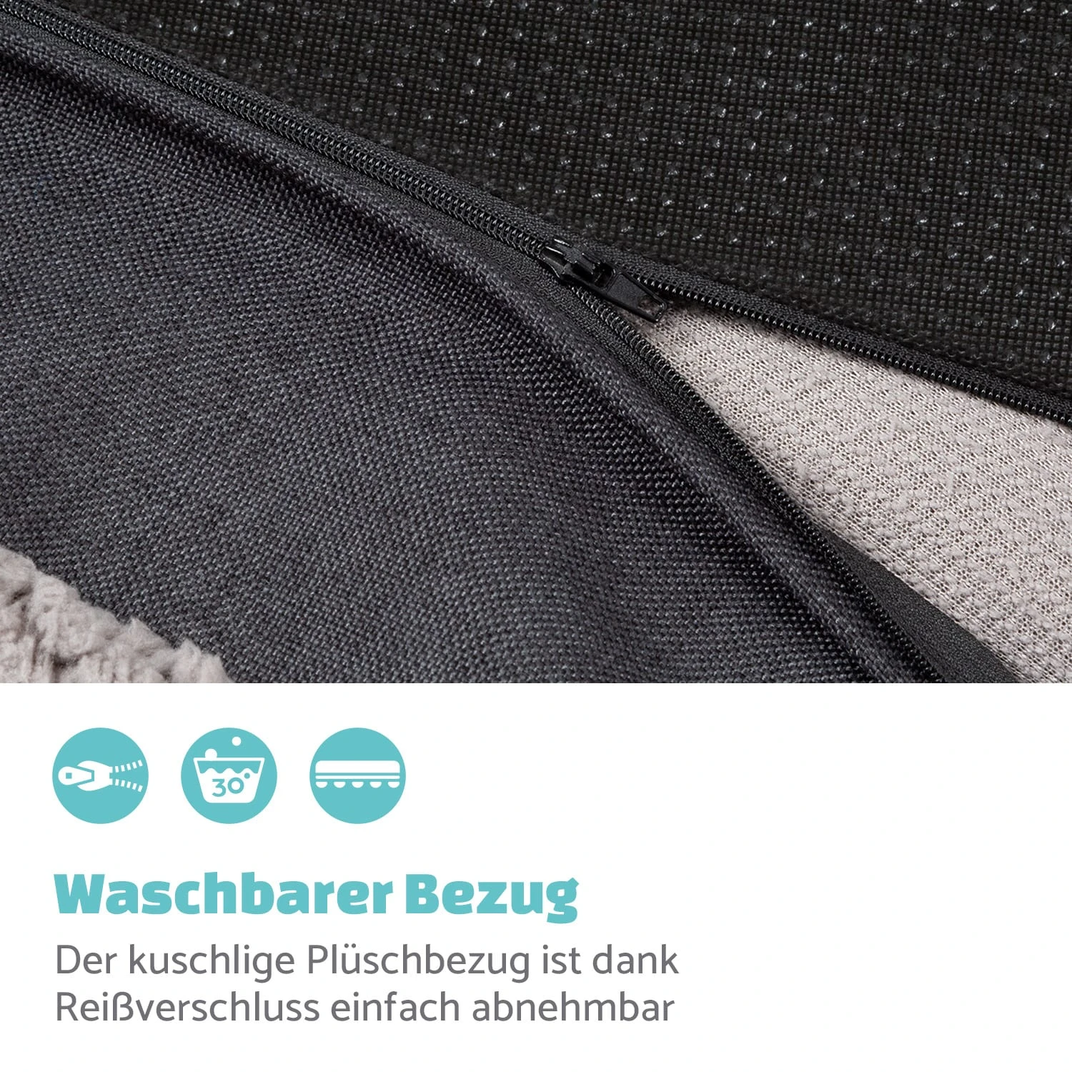 Balu Hundebett Ersatzbezug Waschbar Rutschfest Atmungsaktiv Größe XL 4 Balu Hundebett Ersatzbezug Waschbar Rutschfest Atmungsaktiv Größe XL – Bild 2
