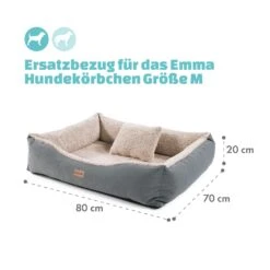 Emma Hundebett Ersatzbezug Waschbar Rutschfest Atmungsaktiv Größe M -Einrichtungsgeschäft 10037662 de 0004 logo