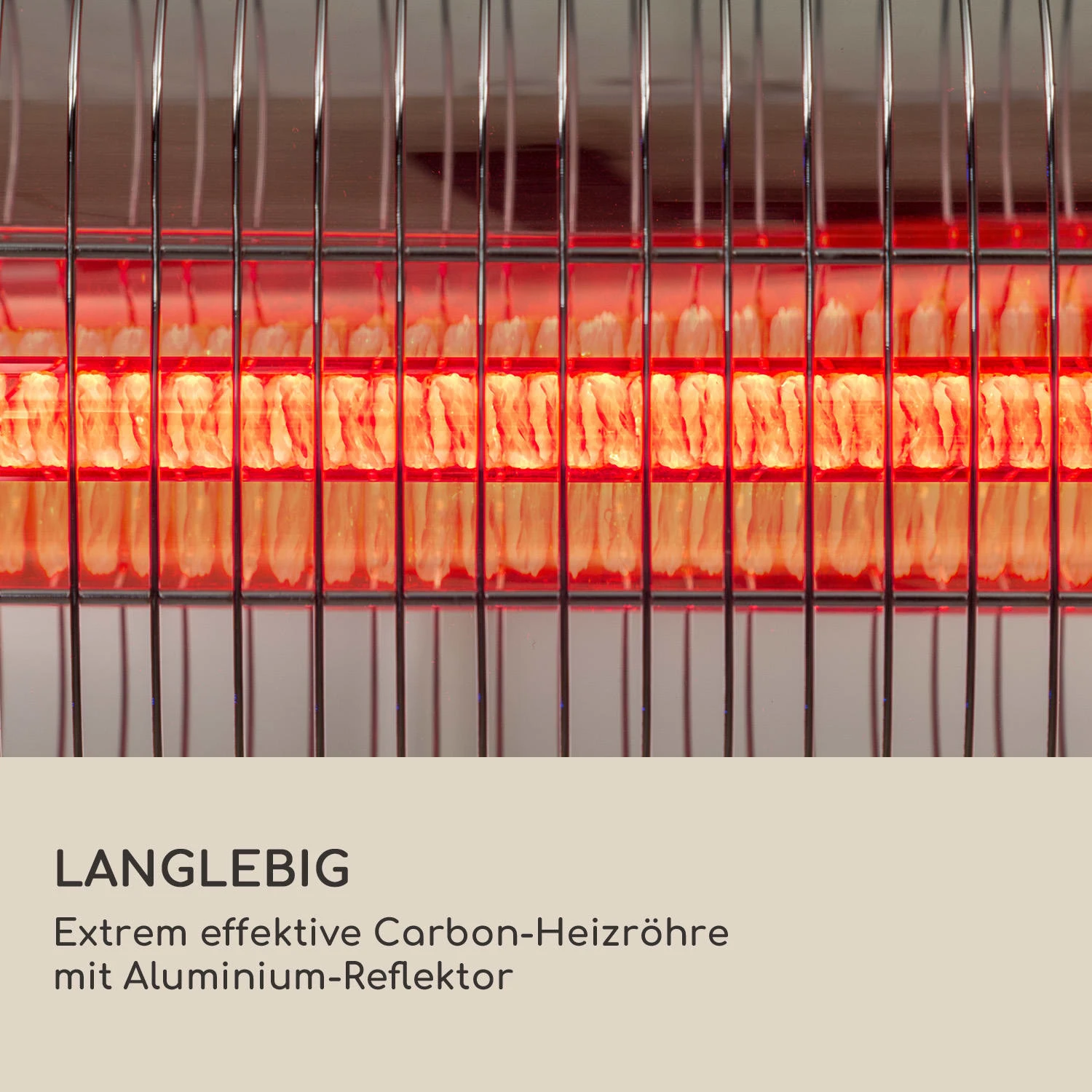 Dark Wave Infrarot-Heizstrahler 2000W Goldbeschichtete Carbonröhre IP65 Aluminium 9 Dark Wave Infrarot-Heizstrahler 2000W Goldbeschichtete Carbonröhre IP65 Aluminium – Bild 7