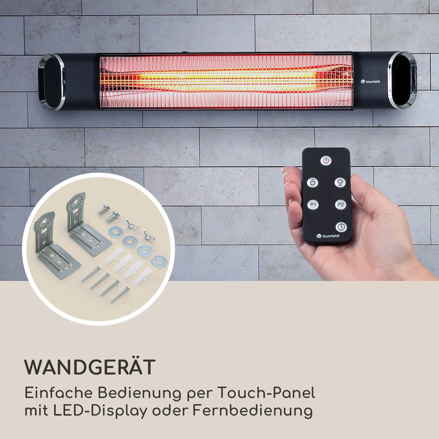 Dark Wave Infrarot-Heizstrahler 2000W Goldbeschichtete Carbonröhre IP65 Aluminium 10 Dark Wave Infrarot-Heizstrahler 2000W Goldbeschichtete Carbonröhre IP65 Aluminium – Bild 8