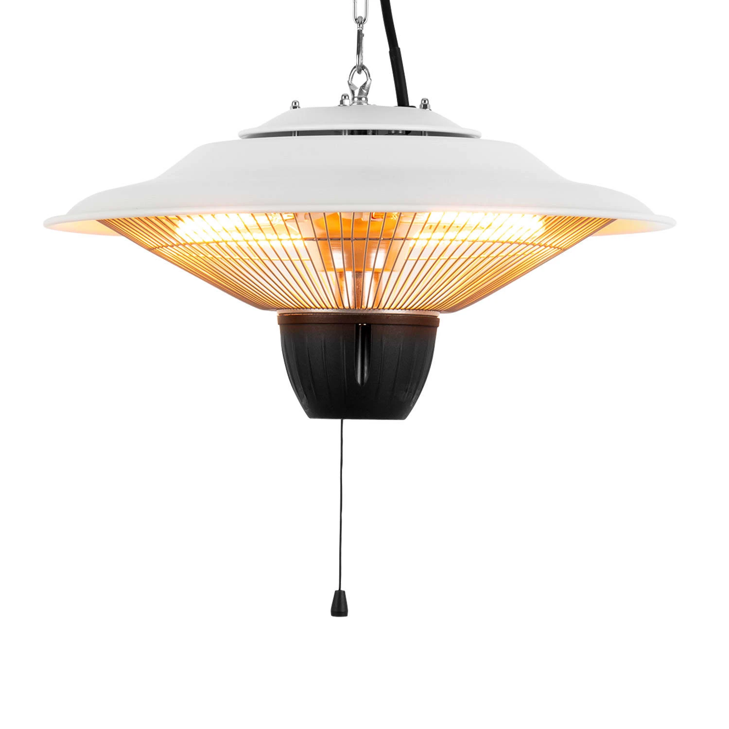 Hitzkopf Infrarot-Deckenheizstrahler Halogen-Heizröhre 2 Stufen 750/1500 W 3 Hitzkopf Infrarot-Deckenheizstrahler Halogen-Heizröhre 2 Stufen 750/1500 W