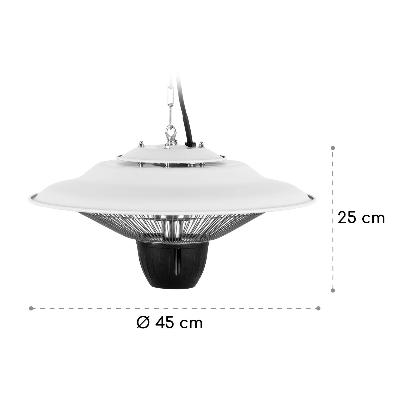 Hitzkopf Infrarot-Deckenheizstrahler Halogen-Heizröhre 2 Stufen 750/1500 W 9 Hitzkopf Infrarot-Deckenheizstrahler Halogen-Heizröhre 2 Stufen 750/1500 W – Bild 7