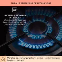 Alchemist 3 Gaskochfeld 3-flammig Aluminium-Brenner Glaskeramik -Einrichtungsgeschäft 10037804 de 0005 usp