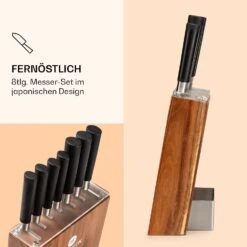 Kitano 8tlg. Messer-Set Mit Block 7 Messer Stahl Edler Holzblock 10 Kitano 8tlg. Messer-Set Mit Block 7 Messer Stahl Edler Holzblock -Einrichtungsgeschäft 10037814 de 0003 logo