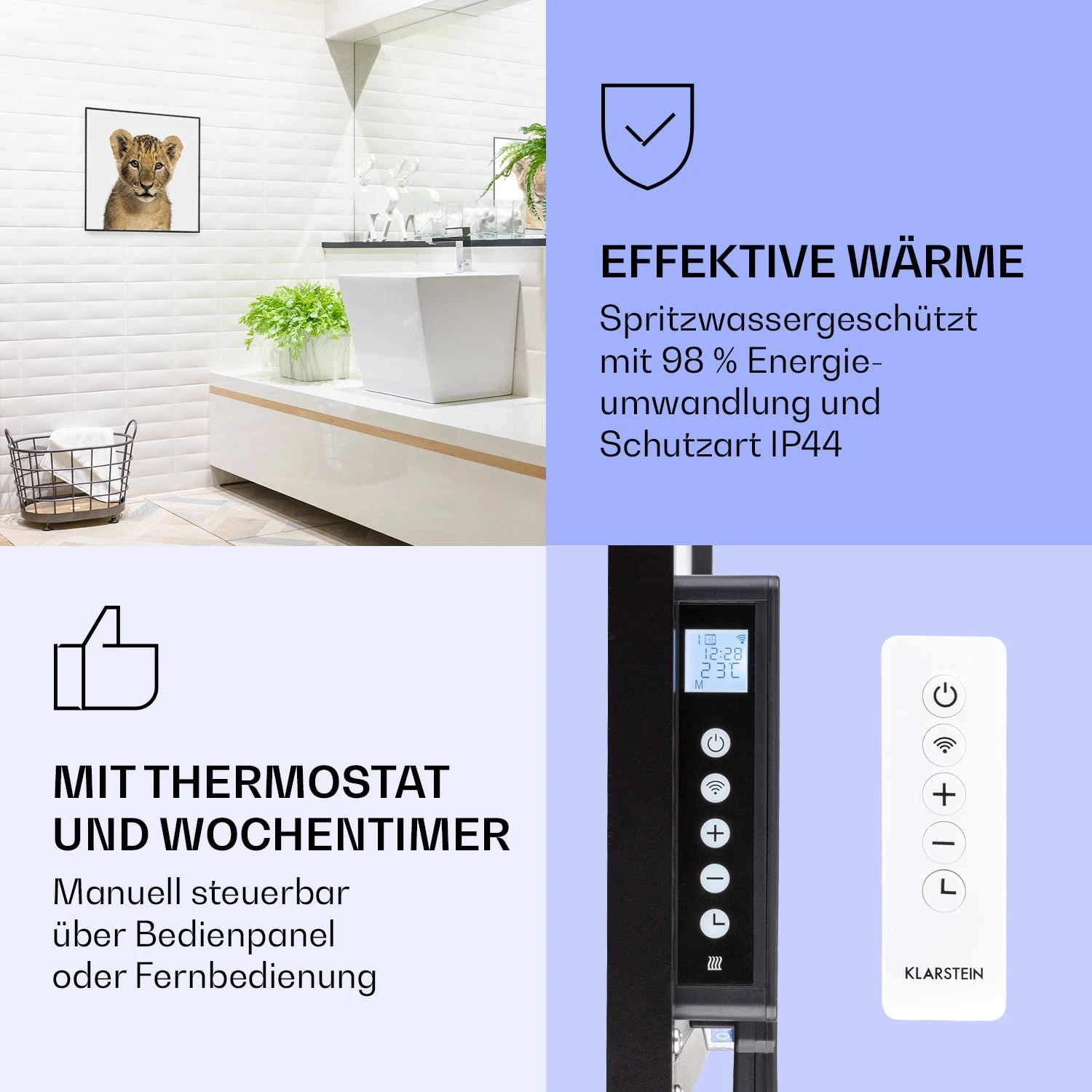 Wonderwall Air Art Smart Infrarotheizung Löwe 60x60cm 350W 6 Wonderwall Air Art Smart Infrarotheizung Löwe 60x60cm 350W – Bild 4